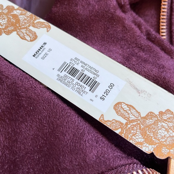 Lauren conrad suede motorcycle jacket - Picture 3 of 6